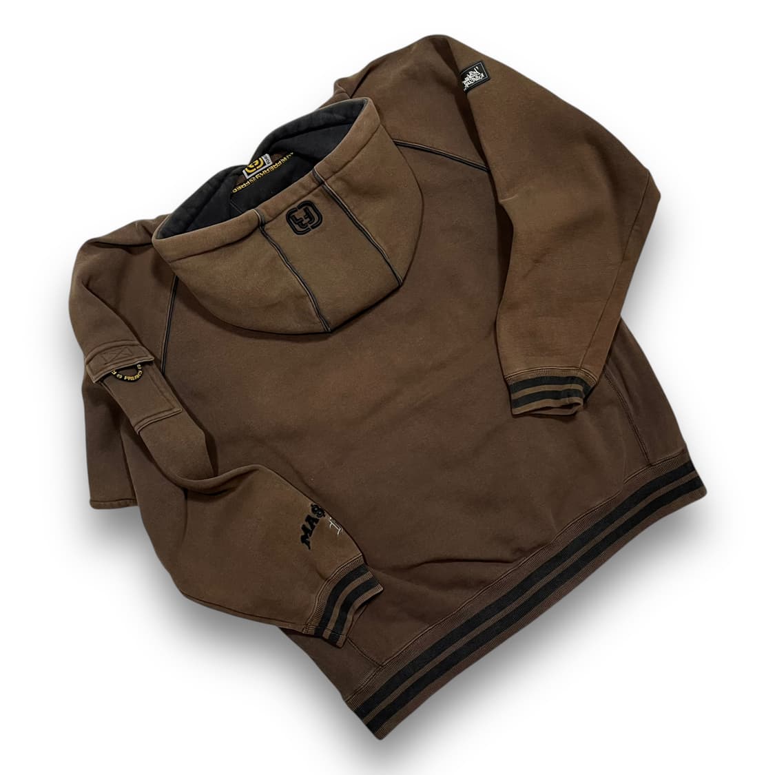 Freaky 스펠 아웃 올드스쿨 힙합 헤비 코튼 빈티지 후디 상품이미지3