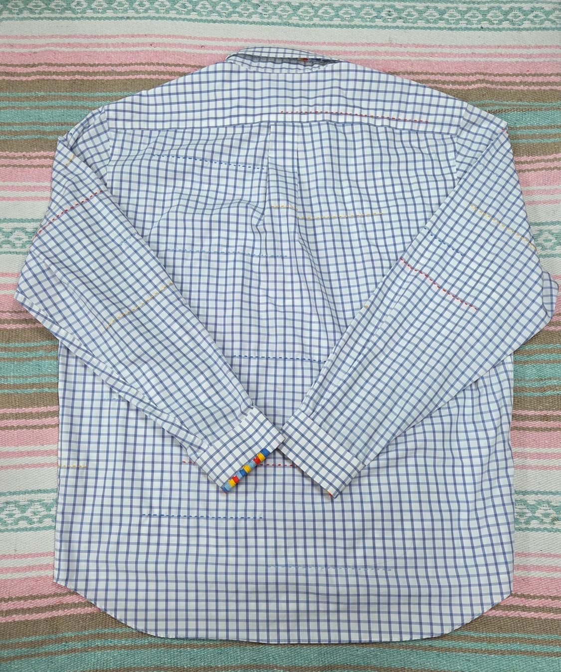 멀티컬러 스티치 체크셔츠 상품이미지2