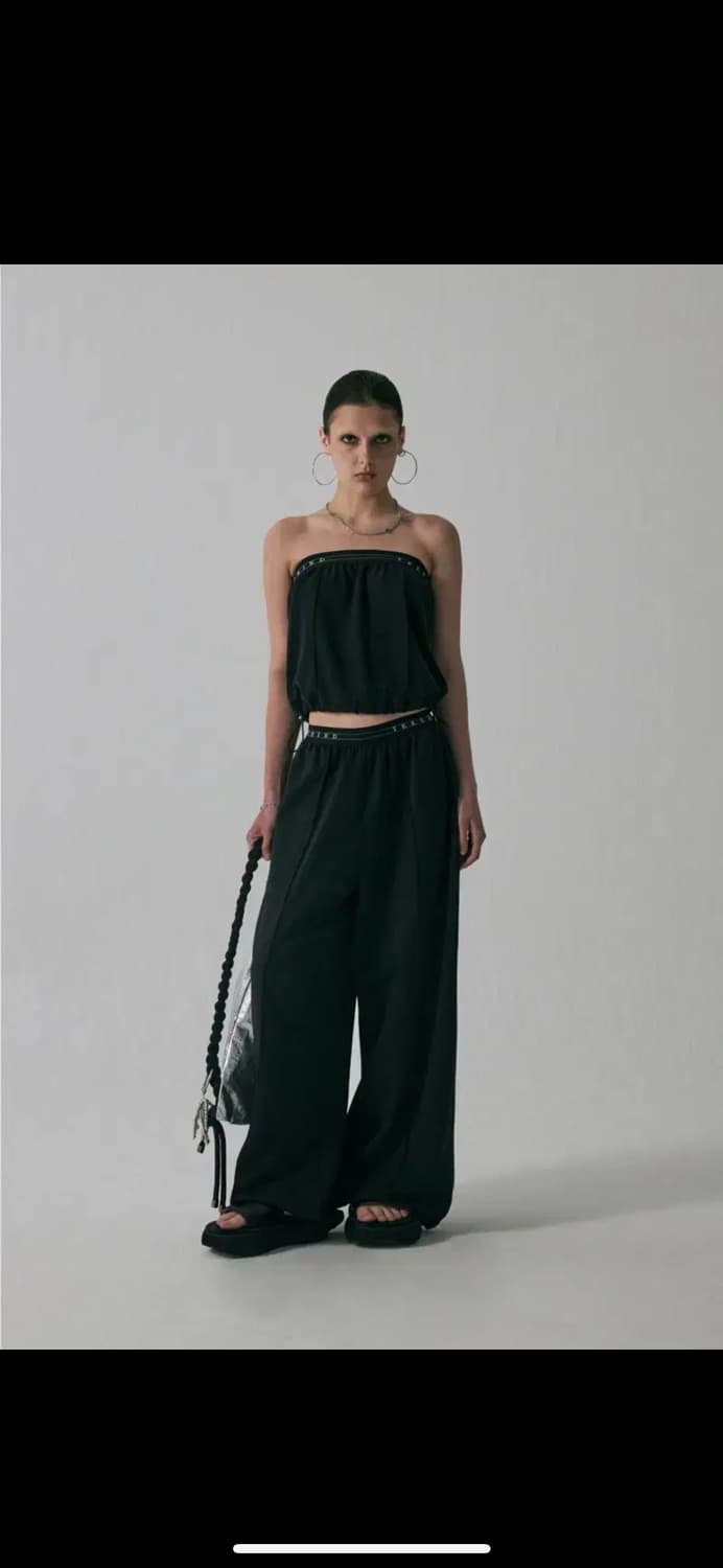 트리밍버드 Banding Sweat Set-Up Pants [Black] 상품이미지1