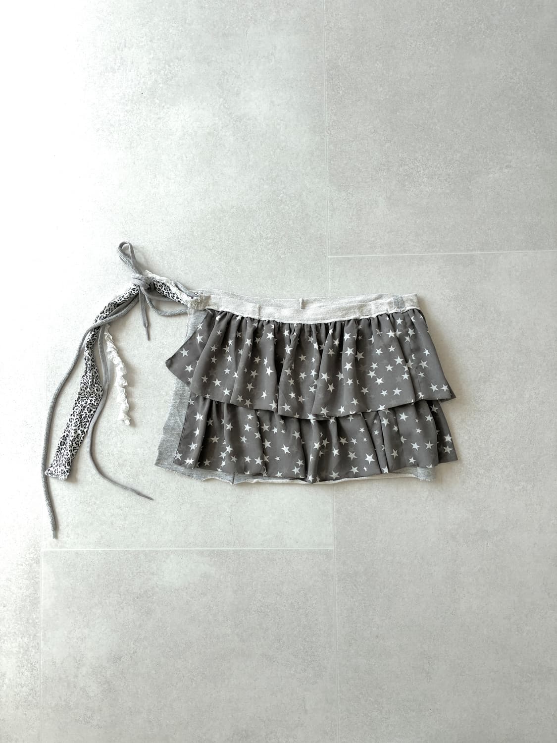 [MADE] 리메이크 별 랩스커트 상품이미지2