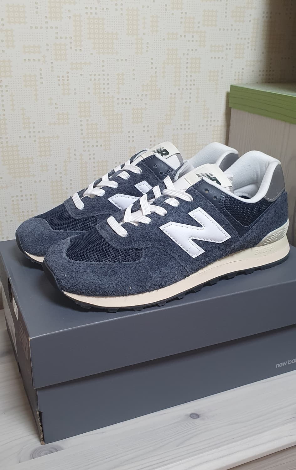 뉴발란스 574 헤리티지 네이비 280사이즈 판매 상품이미지1