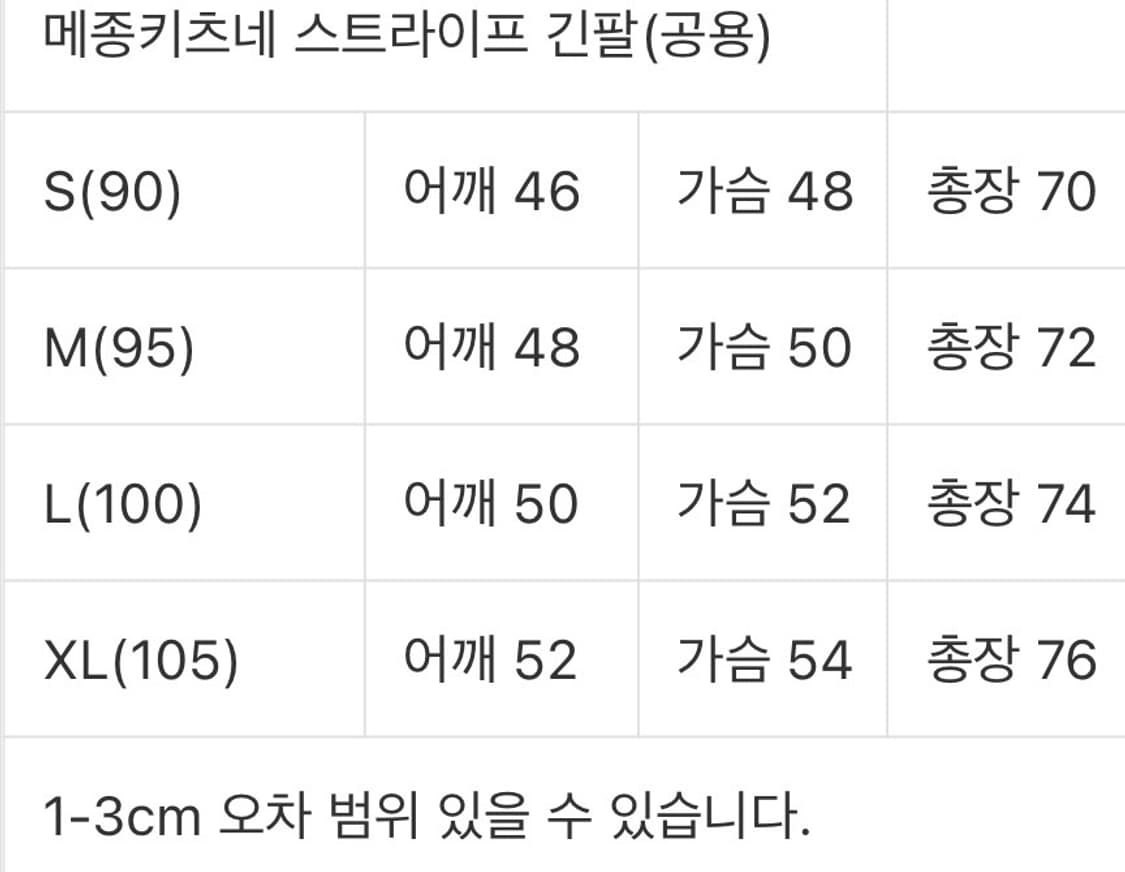 새상품) 메종키츠네 스트라이프 롱슬리브(긴팔) 공용제품 상품이미지7