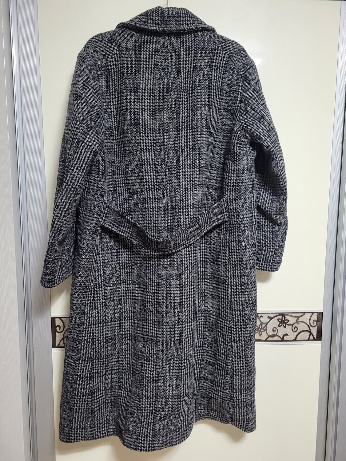 스튜디오톰보이 체크롱코트 상품이미지2