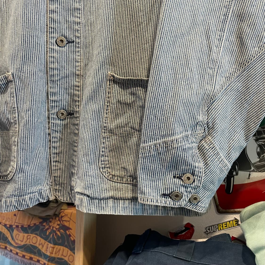 00s 갭 히코리 워크자켓 3XL 상품이미지5