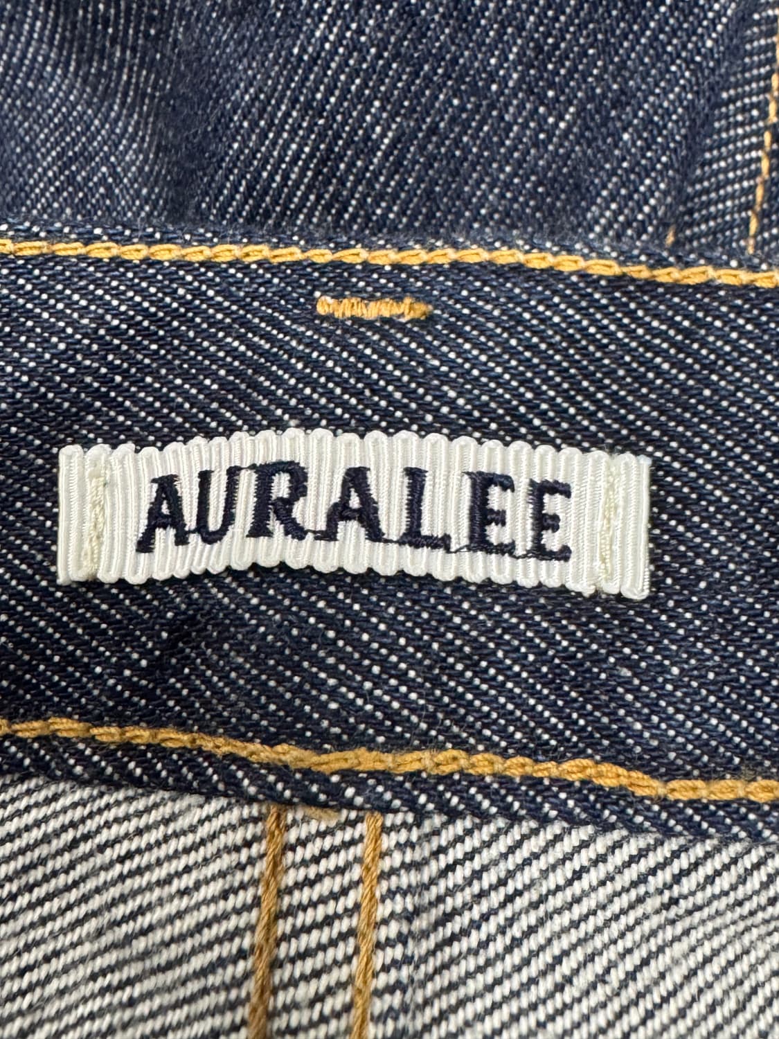 [34] 오라리 하드 트위스트 데님 와이드 팬츠 상품이미지3