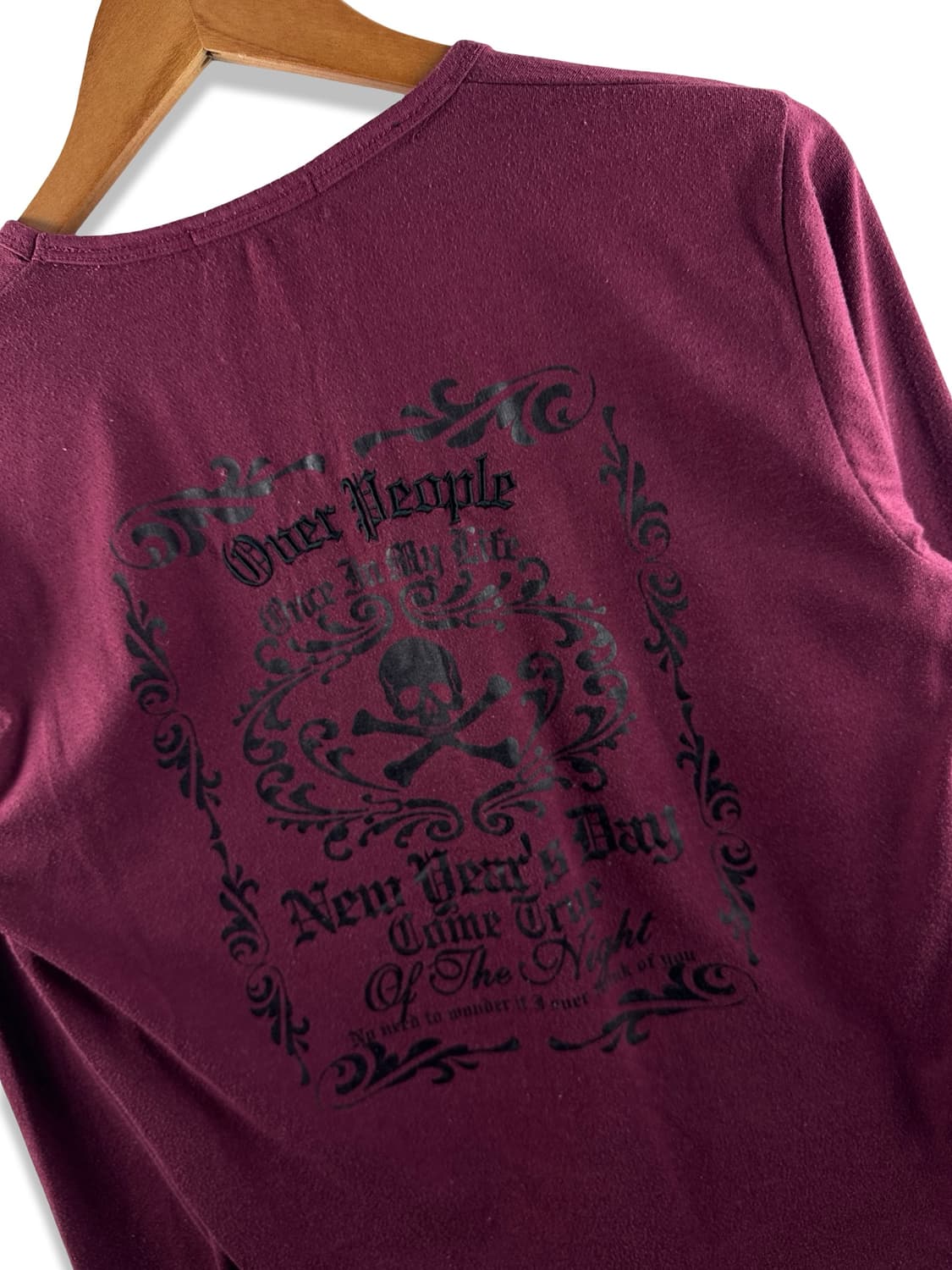 JPN 펑크스컬 버건디 롱슬리브2878 상품이미지5