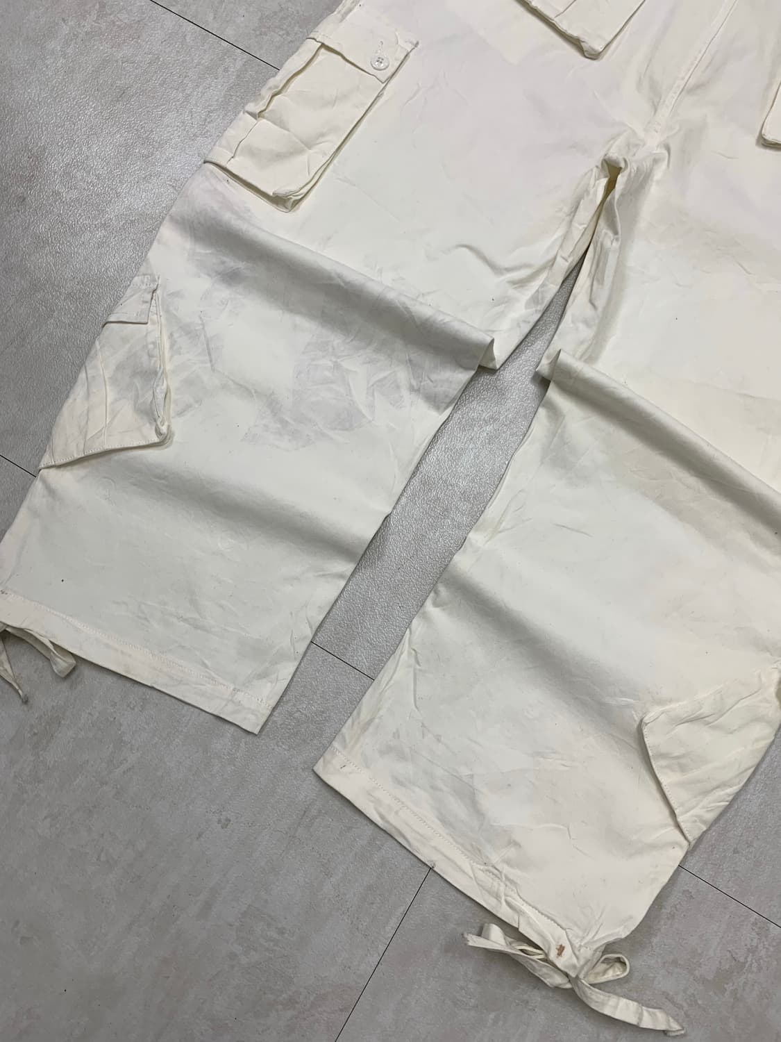 Nvfelix 화이트 카고 팬츠 #439 상품이미지7