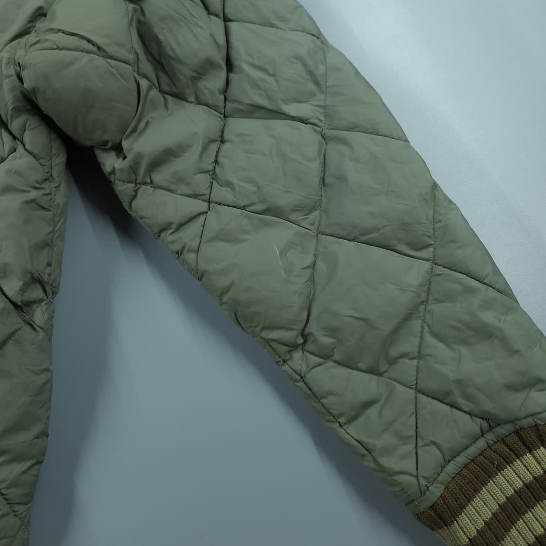 NST NEVER SEEN THING 카키 다이아몬드퀼팅 캐주얼자켓 L 상품이미지10