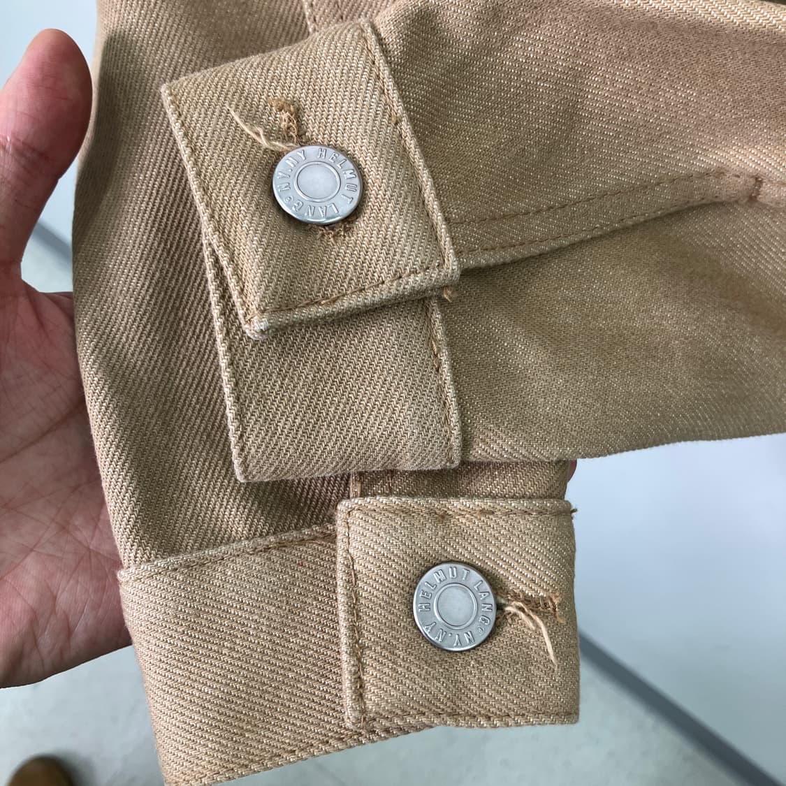 헬무트랭 카멜 주보토 데님 트러커 자켓 38 상품이미지7