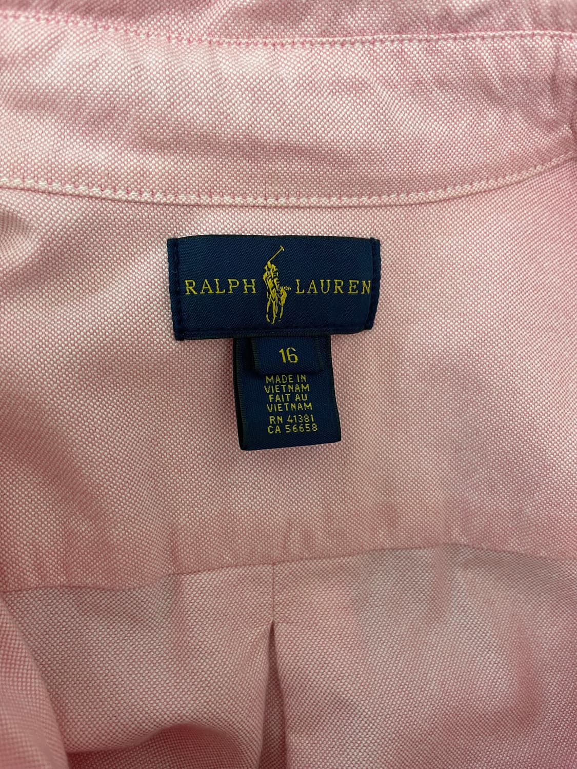 폴로 랄프로렌 핑크 옥스포드 셔츠 상품이미지3