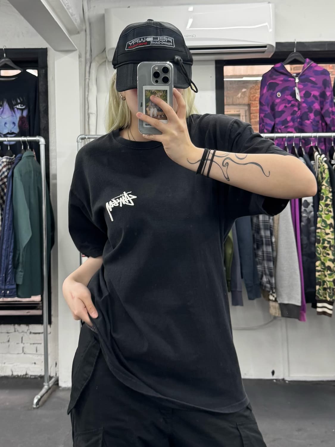 스투시 플러시 반팔티 상품이미지2