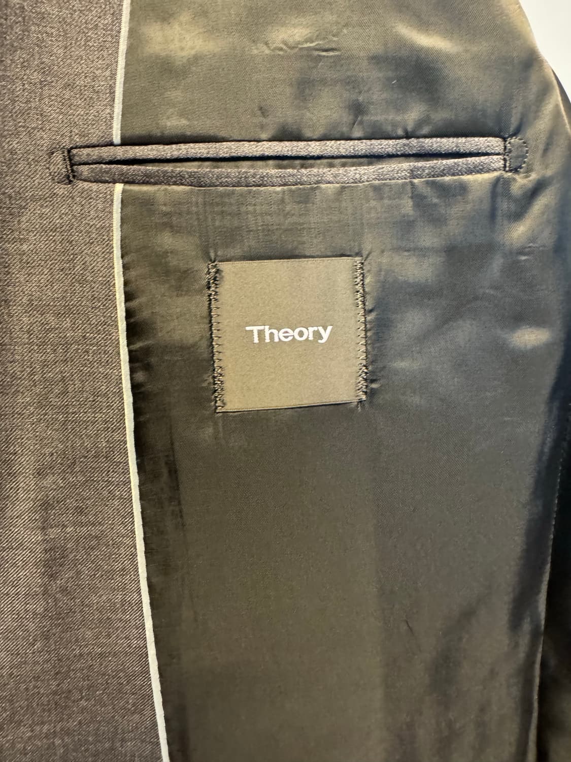 띠어리 뉴테일러 정장 셋업 차콜 그레이 택달린 새제품 42S, 33사이즈 상품이미지4