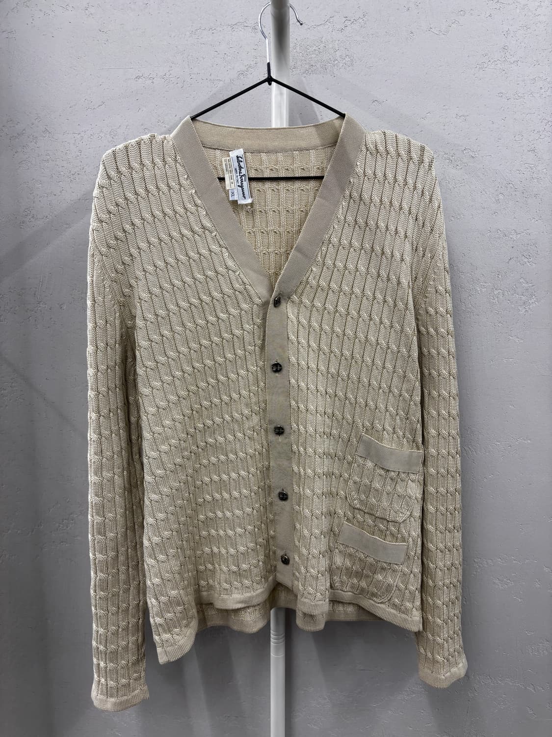 Salvatore Ferragamo 페라가모 코튼 니트 가디건 XL 상품이미지2