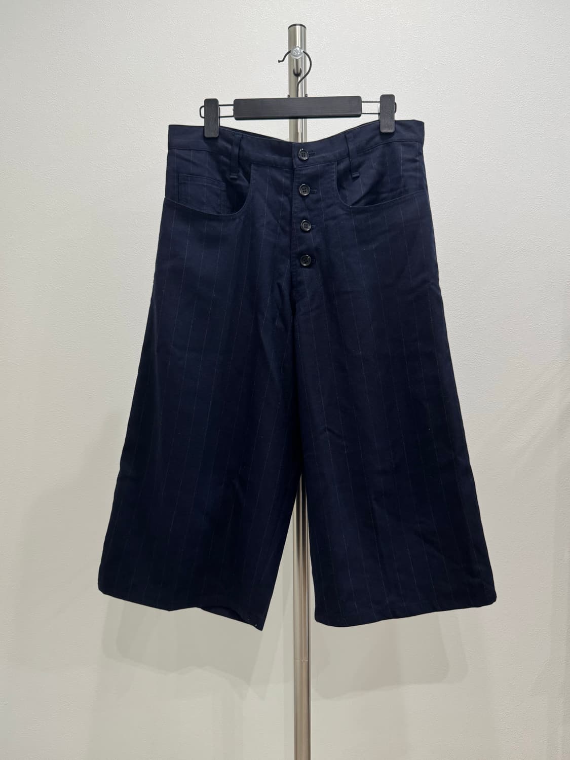 크리스토퍼 네메스 네이비 울 스트라이프 트라우저 상품이미지1