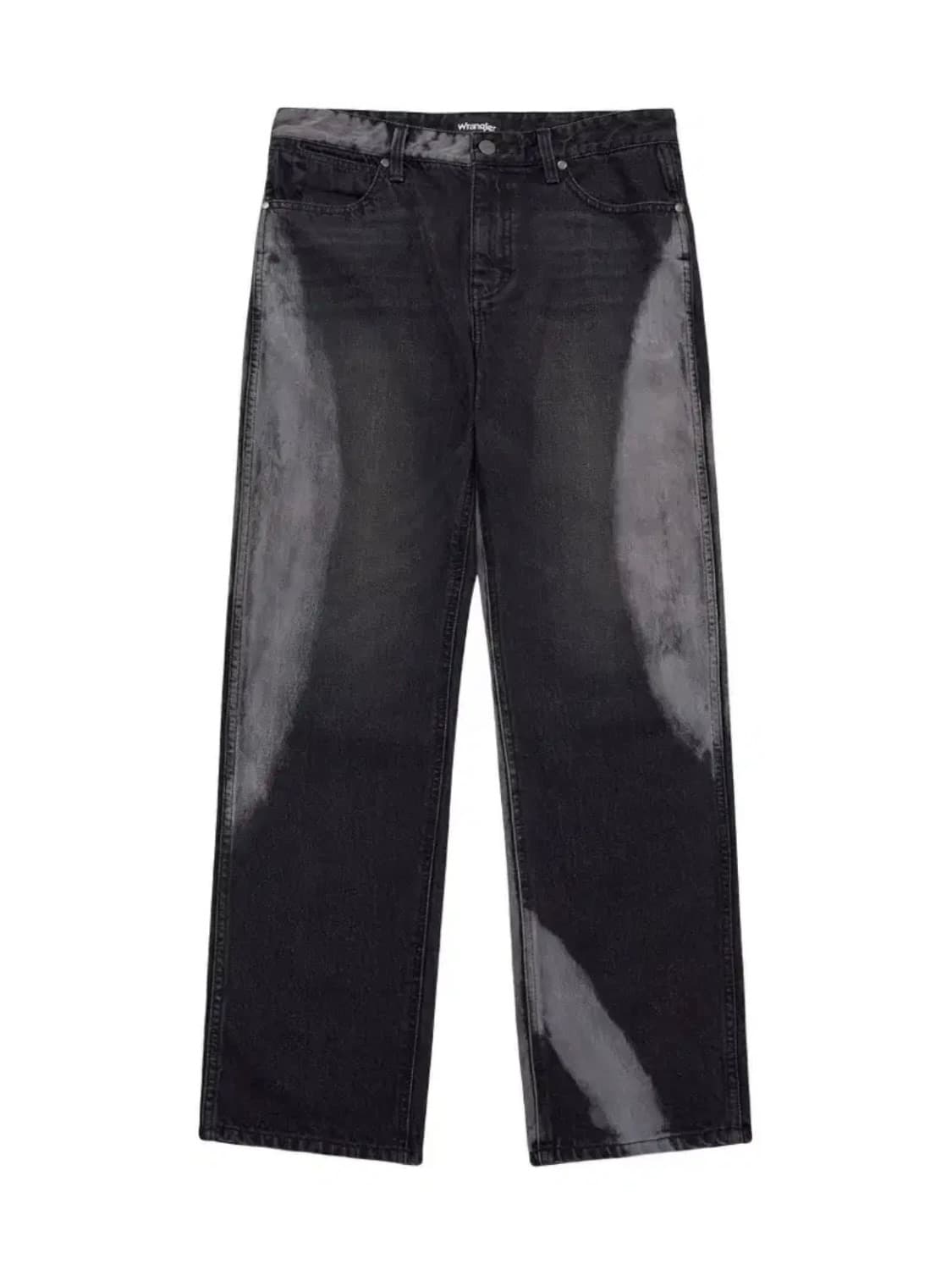 랭글러 그린스로보 레귤러 스트레이트 흑청 스톤 워싱 데님팬츠 상품이미지1