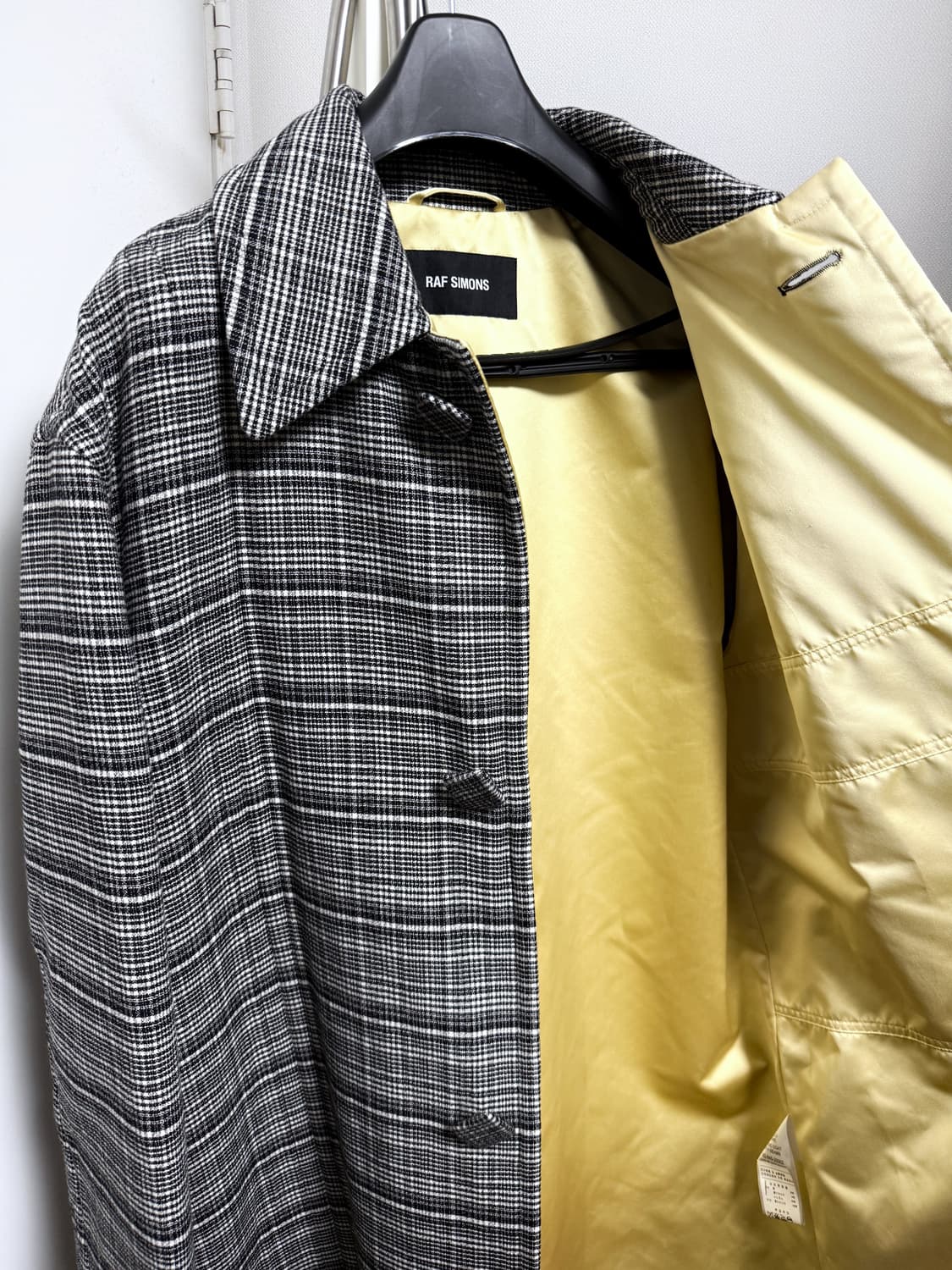 라프시몬스 18fw 카반 울 체크코트 46 상품이미지6