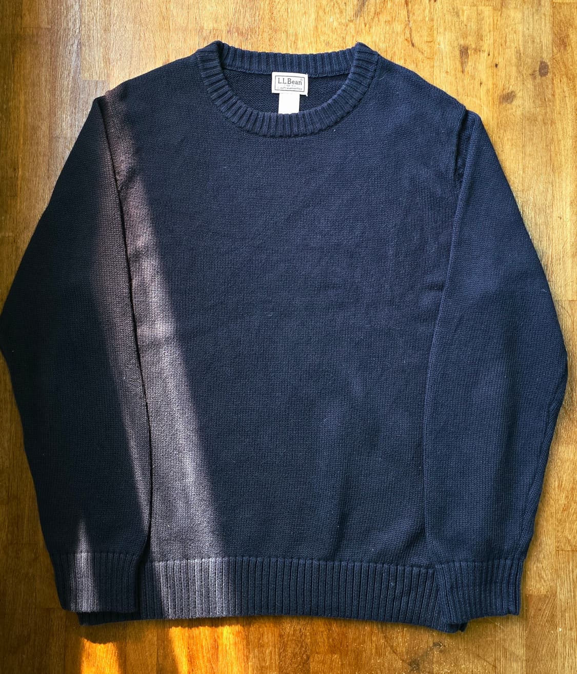 L.L.Bean 엘엘빈 네이비 니트 L 일본 발매  상품이미지1