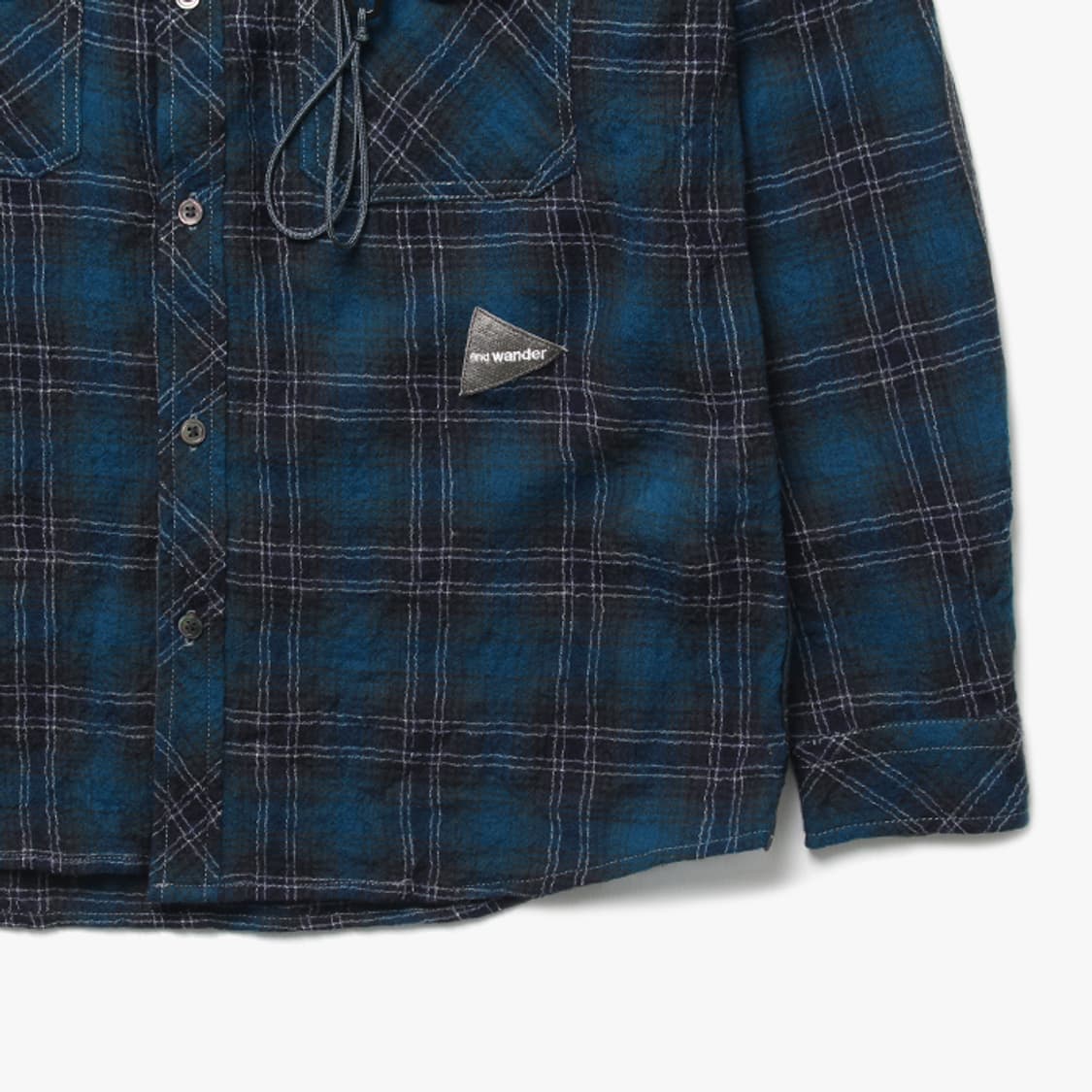  AND WANDER "Blue Check Shirts" 상품이미지3