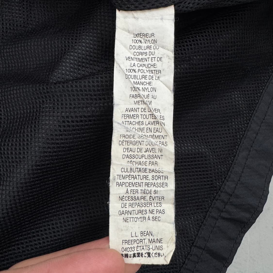 엘엘빈 풀오버 나일론 바람막이 자켓 블랙 상품이미지6