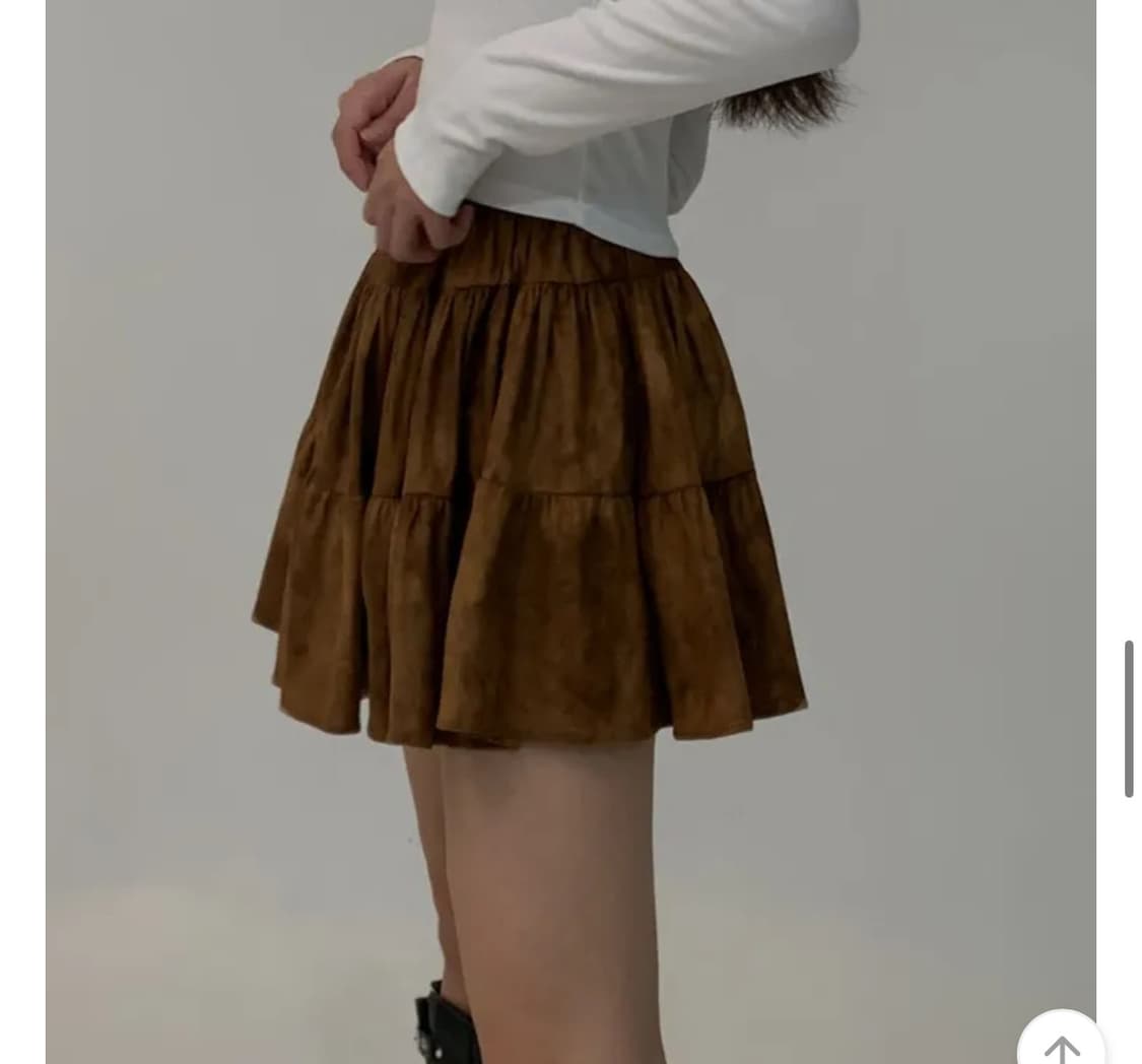 스웨이드 스커트 상품이미지2