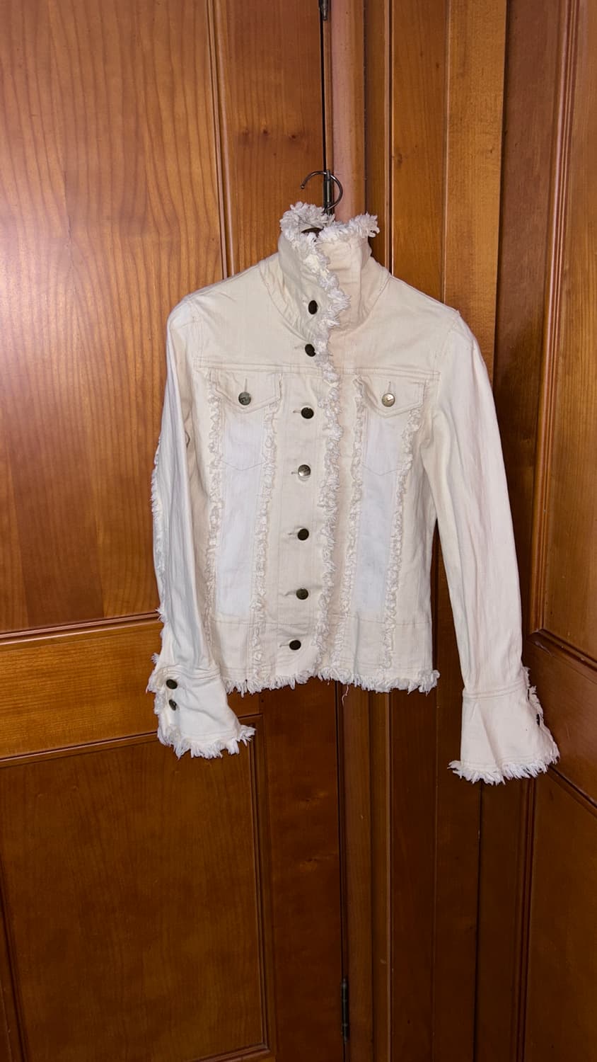Dusty Fringe Ivory Jacket 상품이미지6