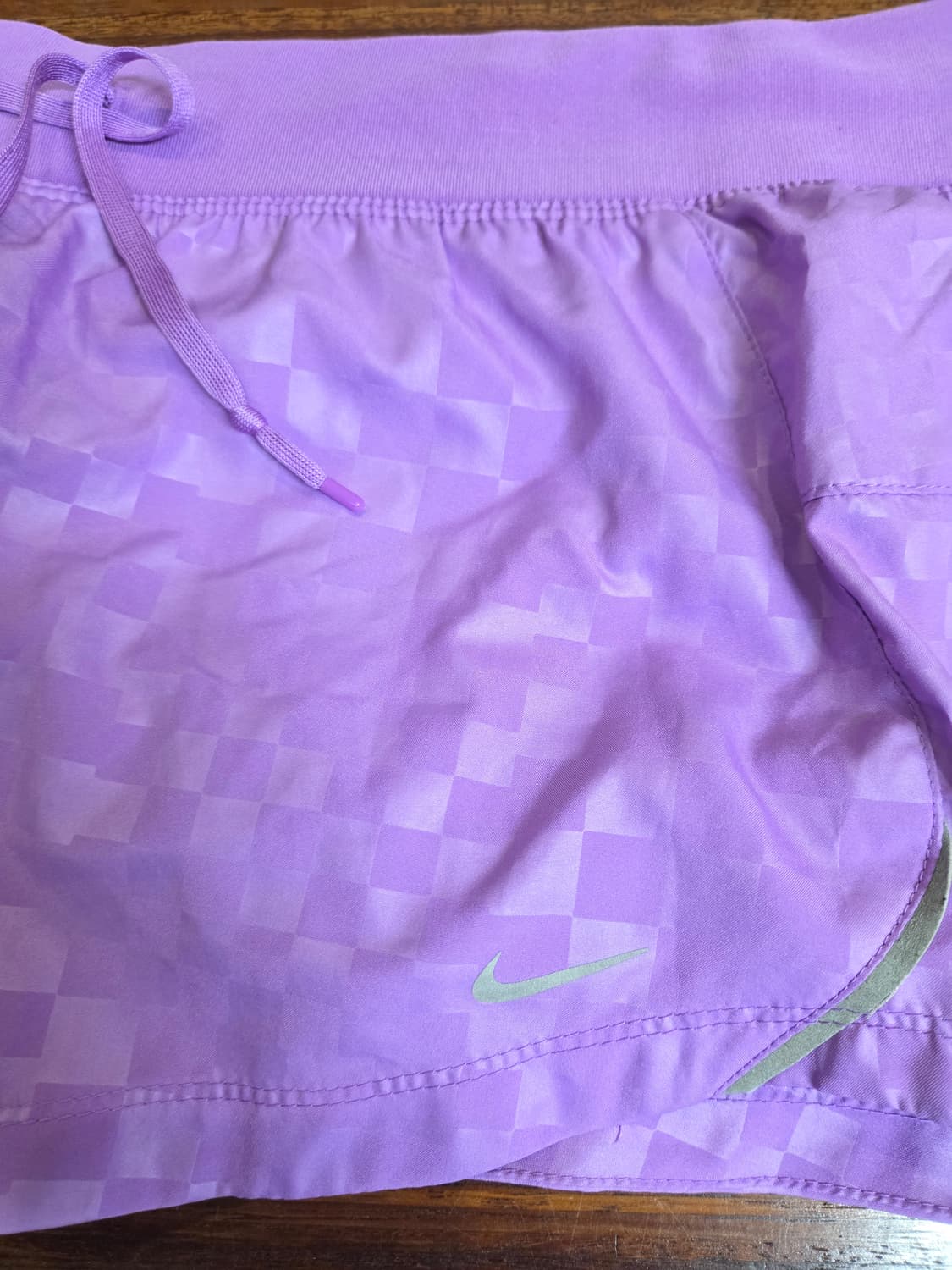 나이키 해외판 여성 체커보드 러닝 쇼츠반바지 xs 상품이미지5