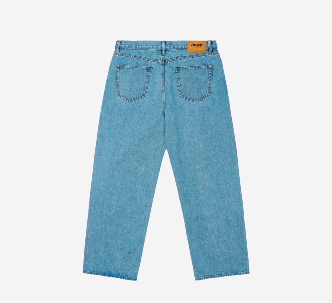 [36] 팔라스 24fw p90 컬리지 스트레스 배기 진 스톤 워시 상품이미지2