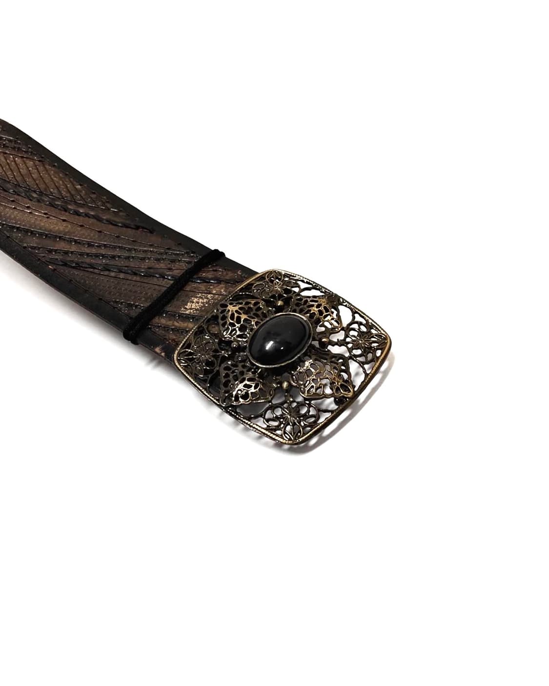 빈티지 웨스턴 엔틱 버클 레더 가죽 벨트 상품이미지4