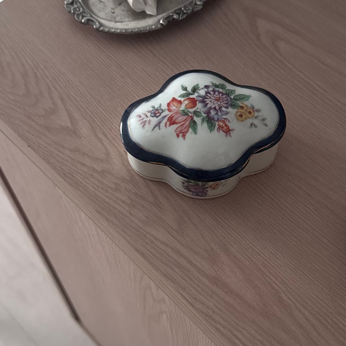 Japan 빈티지 플라워 보석함 상품이미지2