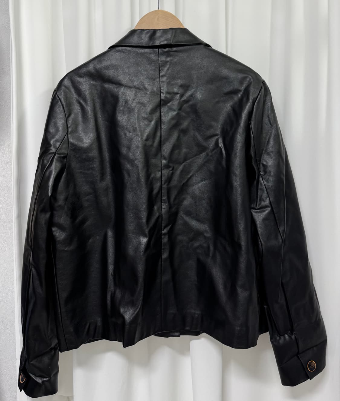 L'ECCOVE 레코브 블랙 레더 가죽 자켓 상품이미지9