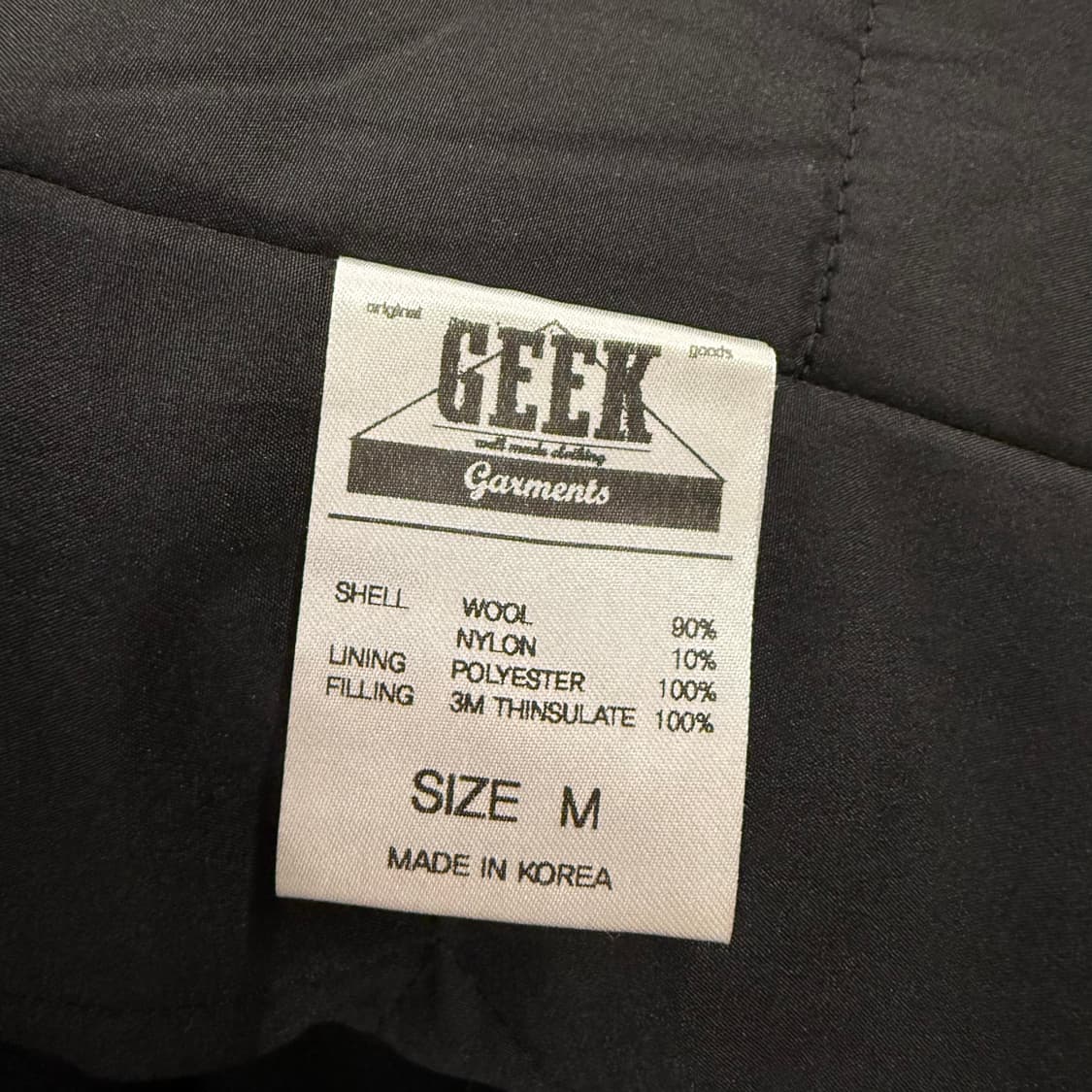 [정품/M] GEEK 울 신슐레이트 자켓 b17 상품이미지7