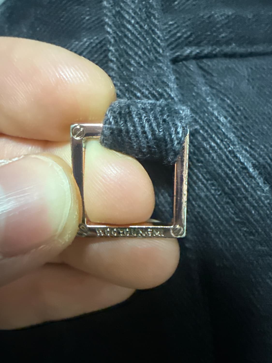 46size 우영미 블랙 바이커진 상품이미지3