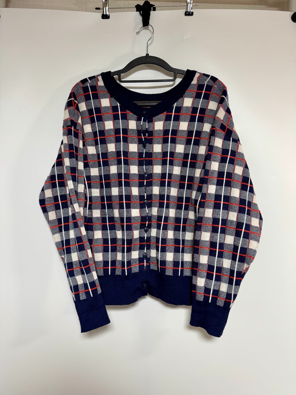 샤넬느낌 일본 studio CLIP 체크 가디건 M-L 상품이미지2