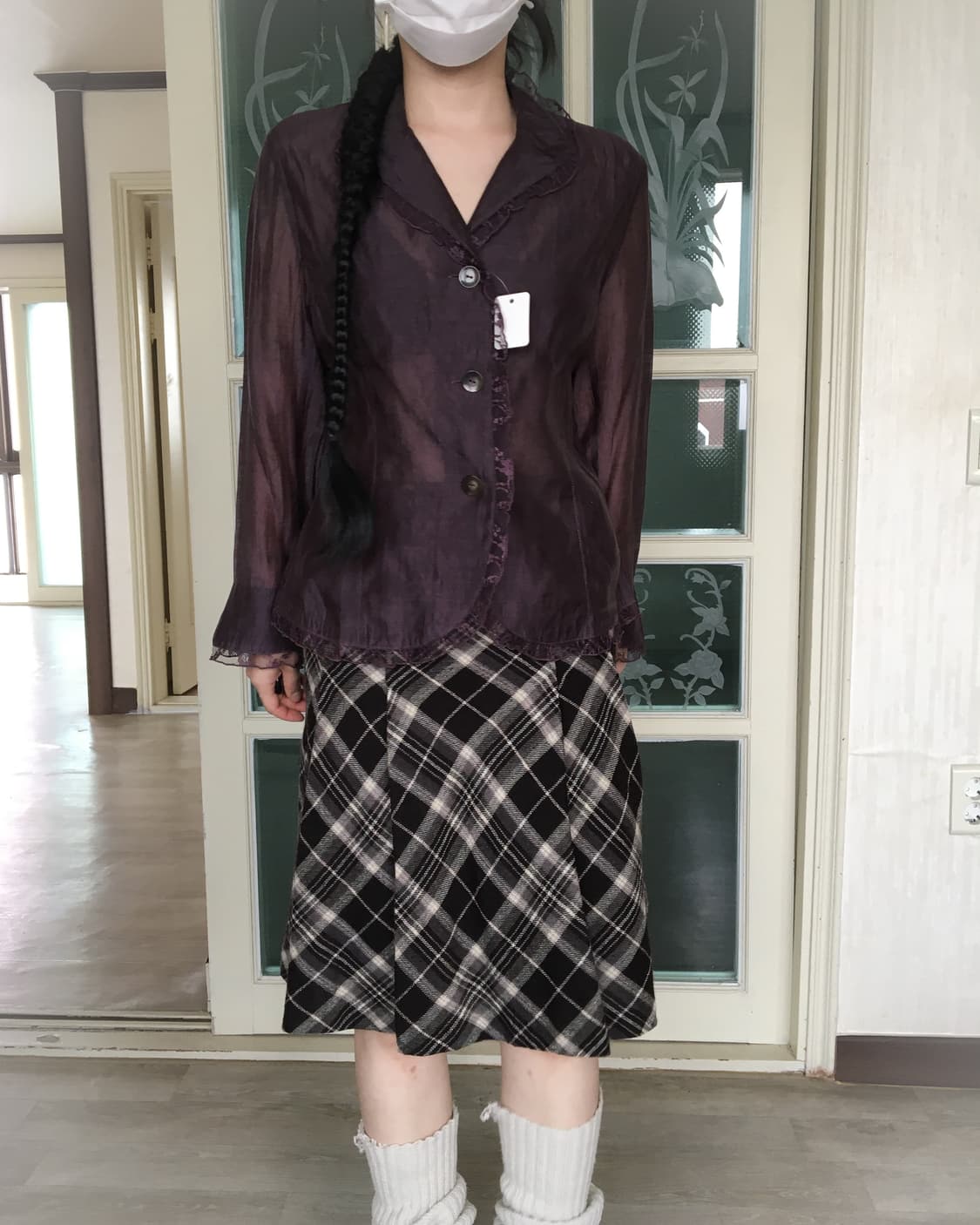 Lace trimming jacket 상품이미지1