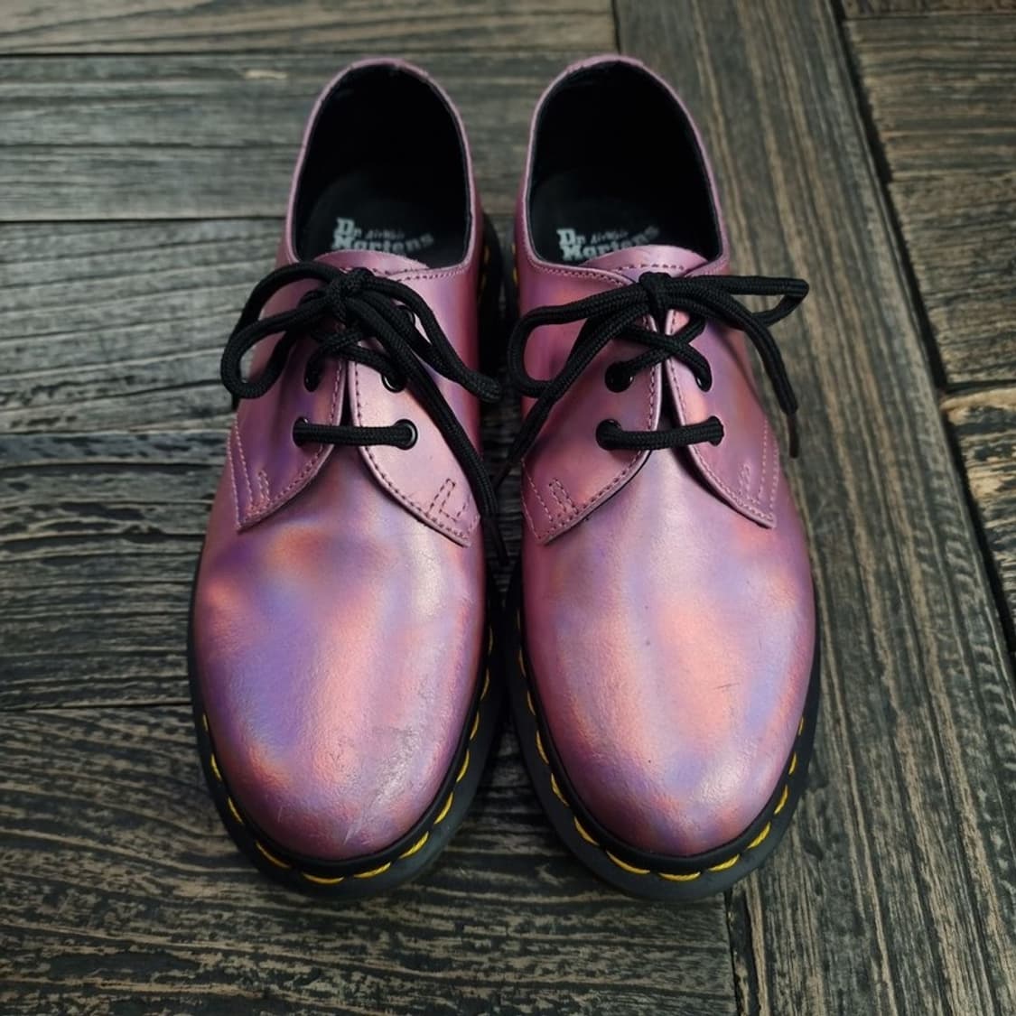 [닥터마틴] 1461 3홀 더비슈즈 아이스 메탈릭 멜로우핑크 M19381 상품이미지2