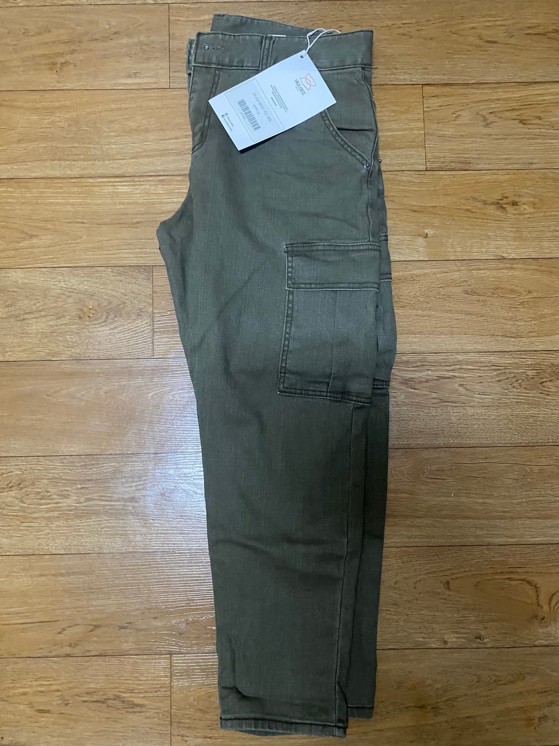 보세 와이드 카고팬츠 카키 상품이미지2