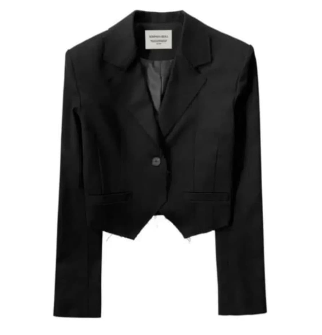 보헤미안서울 22fw 컷팅 스펜서 작가 상품이미지1