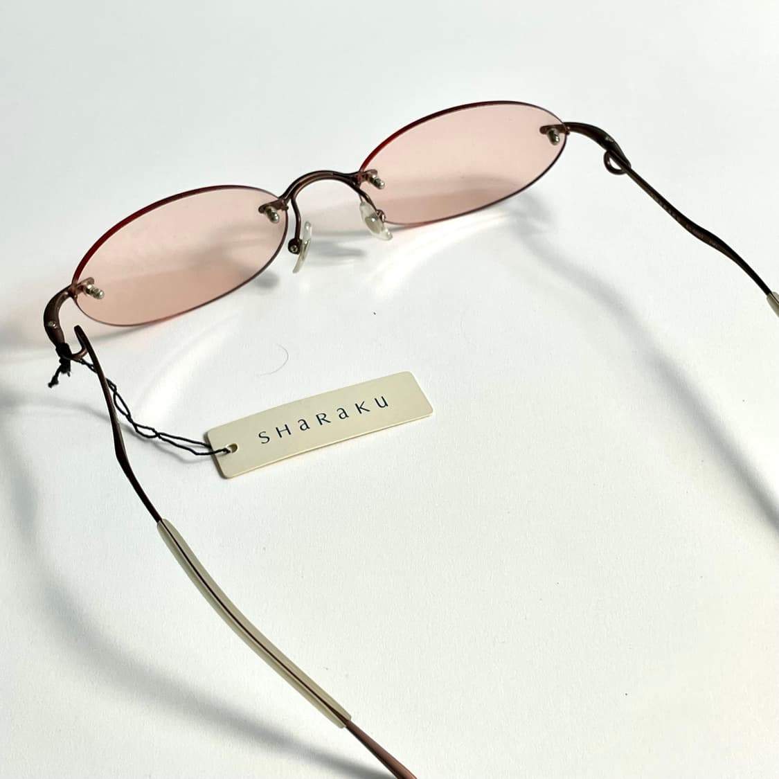 SHARAKU 일본의 하우스 브랜드 샤라쿠 사의 빈티지 무테 안경 상품이미지3
