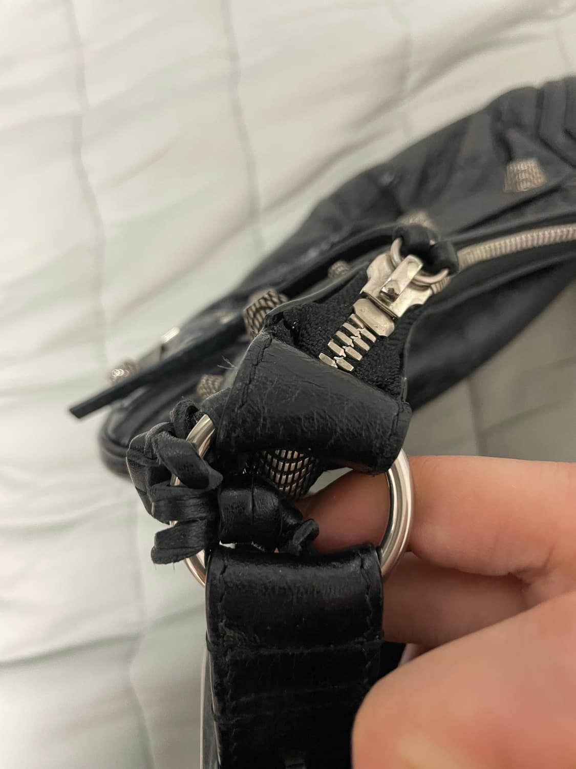 발렌시아가 램스킨 르카골 블랙xs 카드지갑 o 상품이미지6