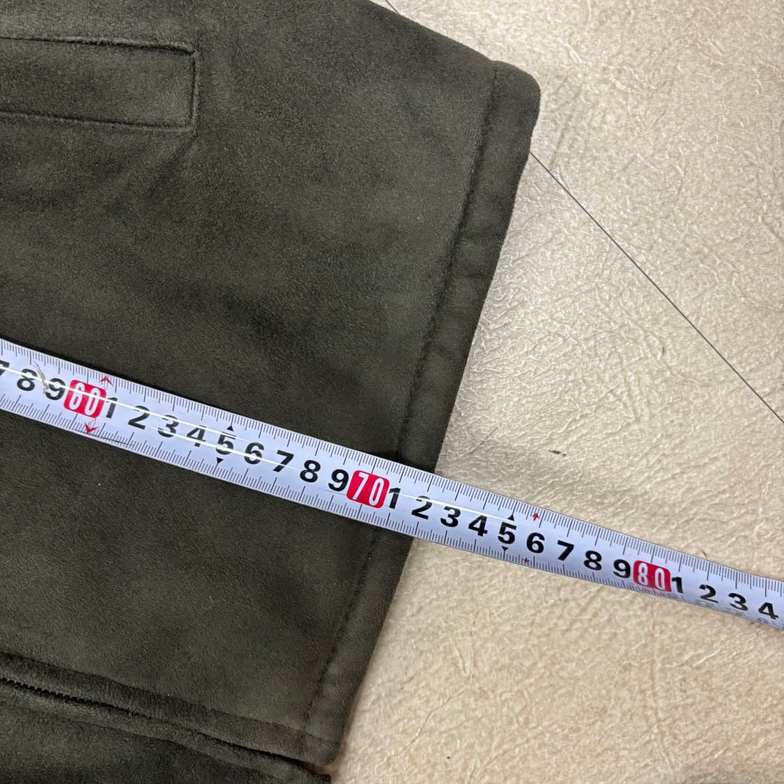 빈티지 카키 무스탕 자켓 상품이미지4