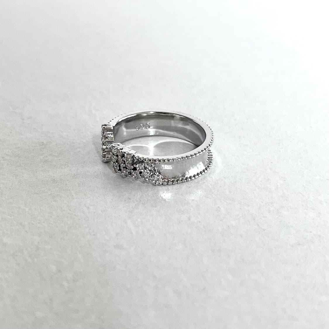 언발란스 큐빅 반지 상품이미지4