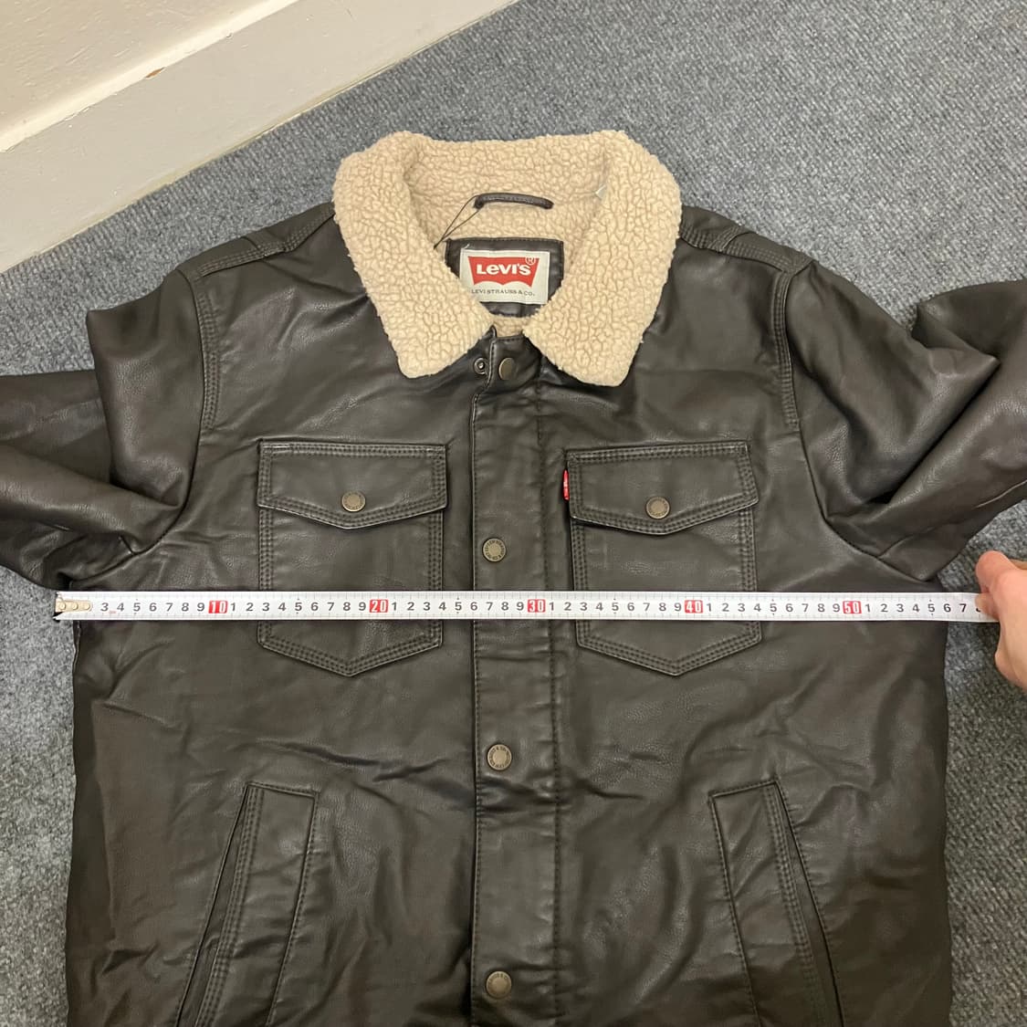 N74 리바이스 쉐르파 가죽 자켓 상품이미지5