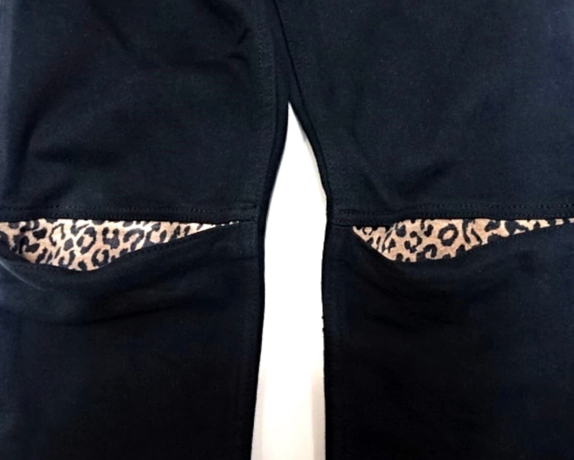 Isamu katayama backlash 레오파드 레더 패드 진 상품이미지5