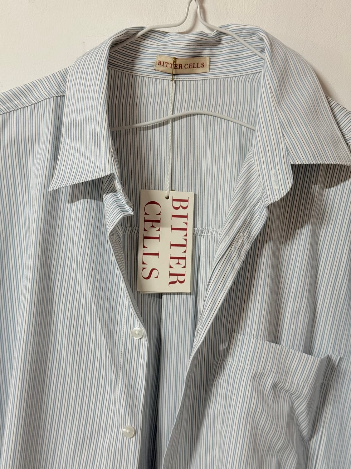 새상품 BITTERCELLS 윈드 스트라이프 셔츠 상품이미지5