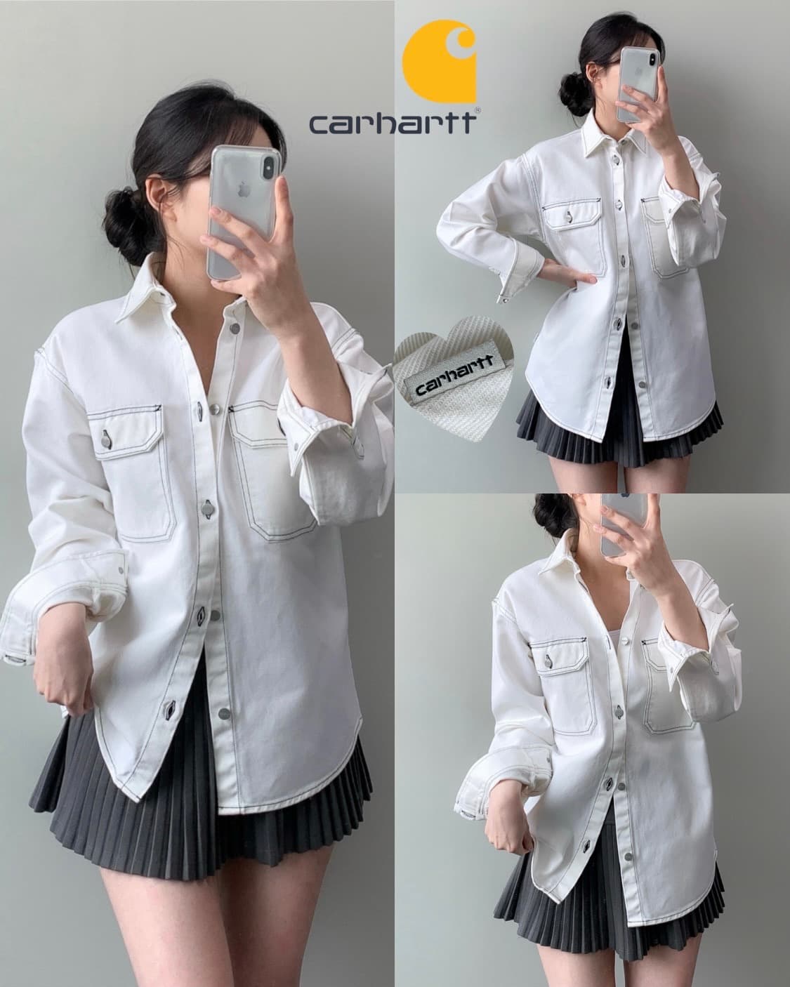 칼하트 화이트 셔츠  상품이미지1