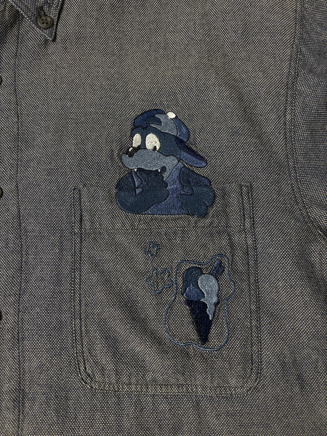 일제 VTG 캐릭터 자수 셔츠 상품이미지9