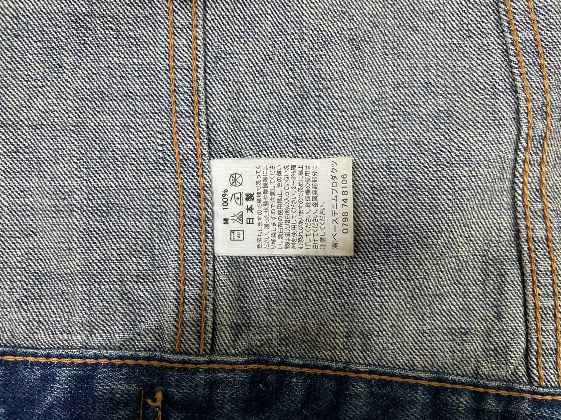 44~55) 60's 복각 오어슬로우 여성 타입3 워싱 데님자켓(일본제) 상품이미지4