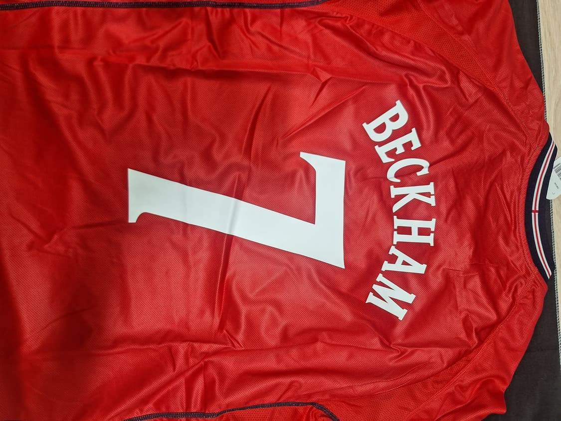 2002월드컵 잉글랜드 베컴 축구유니품 반팔 oem 상품이미지1