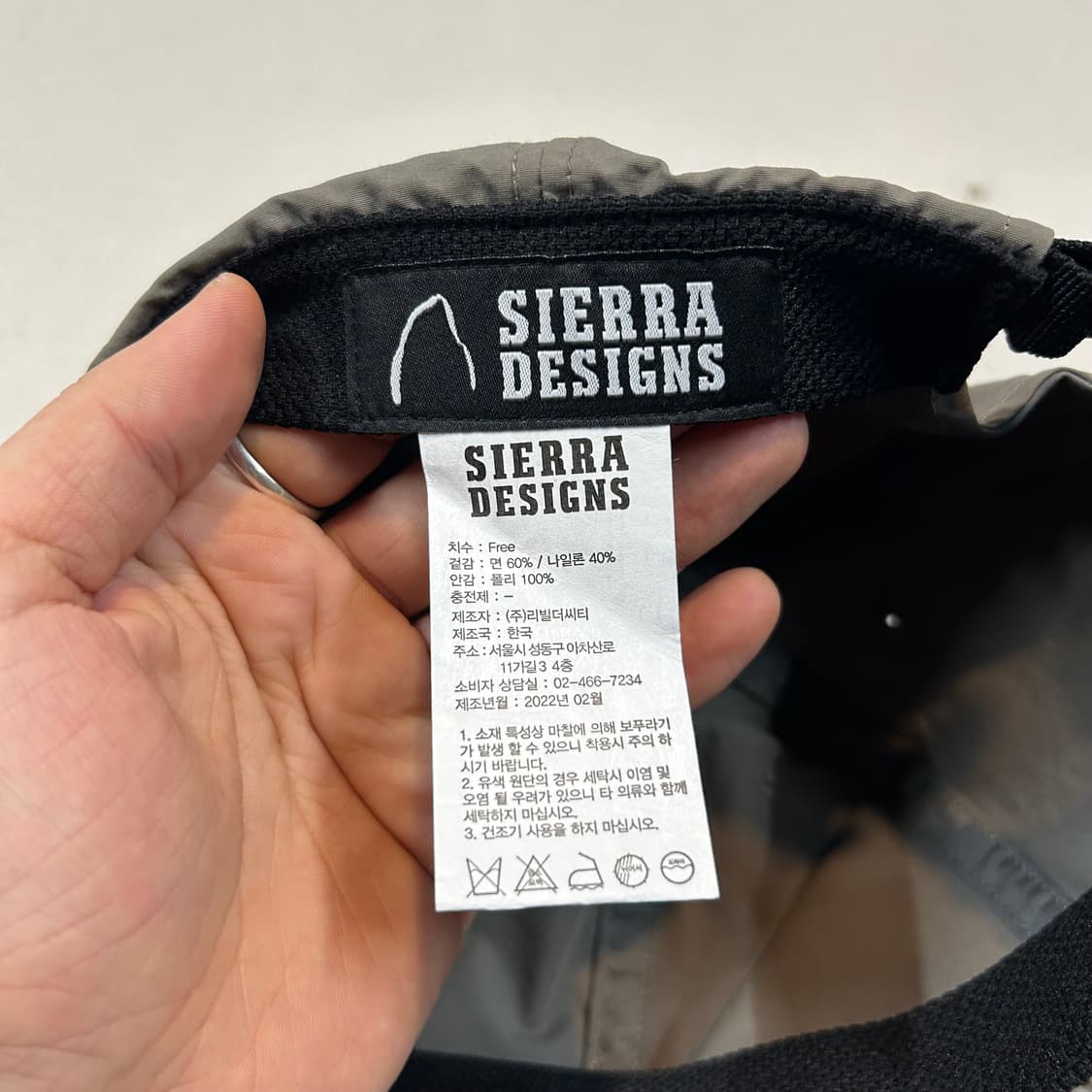 시에라디자인 코튼 나일론 롱빌 캡 모자 상품이미지7