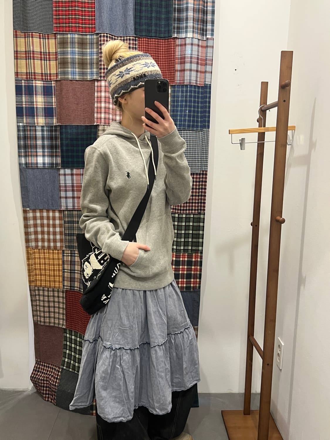 폴로 그레이 후드티 상품이미지2